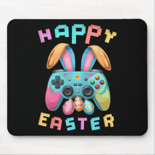 Funny Happy Easter Bunny Gaming Controller Gamer B Mouse Mat