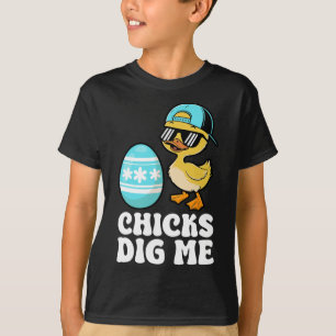 Funny Happy Easter Chicks Dig Me Easter Egg Toddle T-Shirt