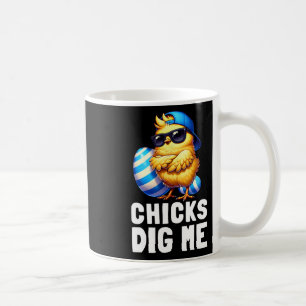 Funny Happy Easter Day Chicks Dig Me Easter Toddle Coffee Mug