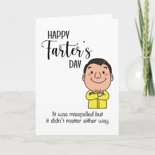 Funny Happy Farter's Day Humour Father's Day Card