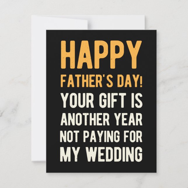 Funny Happy Father's Day Holiday Card (Front)