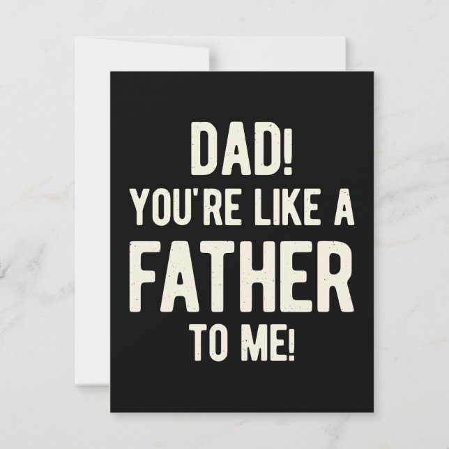 Funny Happy Father's Day Holiday Card (Front)