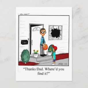Funny Happy Father's Day Postcard