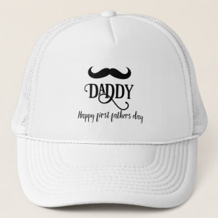 Funny Happy first father's day personalised Trucker Hat