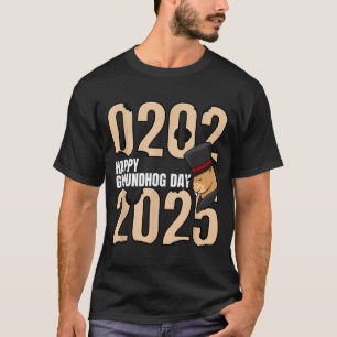 Funny Happy Groundhog Day February 2nd 2025 Holida T-Shirt