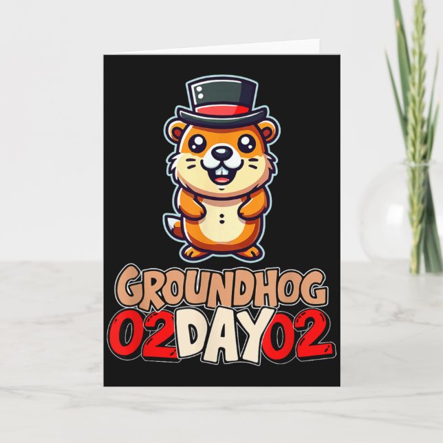 Funny Happy Groundhog Day February 2nd Phils Holid Card (Front)