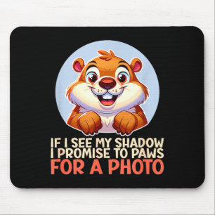 Funny Happy Groundhog Day February 2nd Phils Holid Mouse Mat