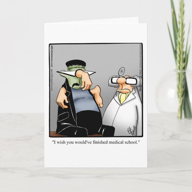 Funny Happy Halloween Greeting Card (Front)