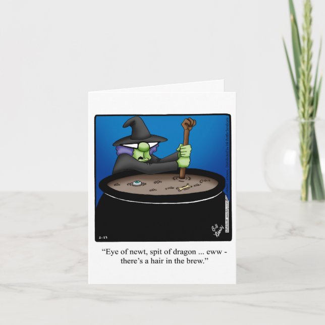 Funny Happy Halloween Greeting Card (Front)