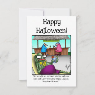 Funny Happy Halloween Humour Greeting Card 