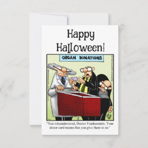 Funny Happy Halloween Humour Greeting Card 