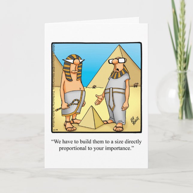 Funny Happy King Tut Day Card (Front)