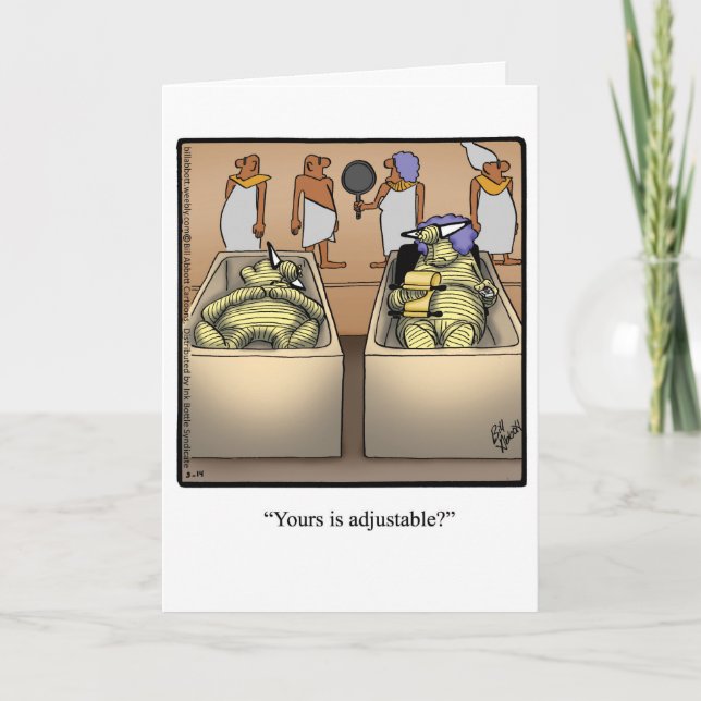 Funny Happy King Tut Day Card (Front)