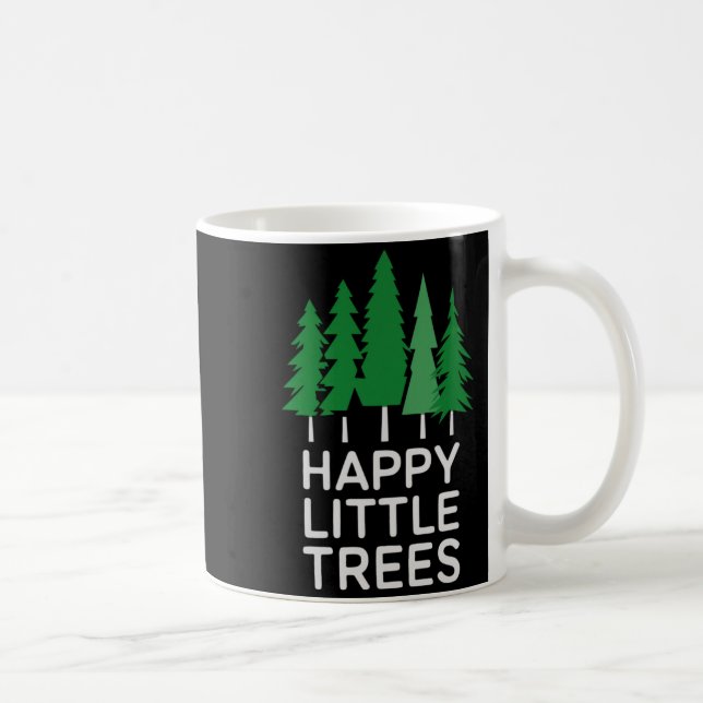 Funny Happy Little Trees Camng  Coffee Mug (Right)