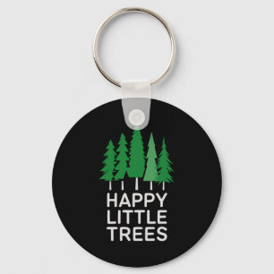 Funny Happy Little Trees Camng  Key Ring
