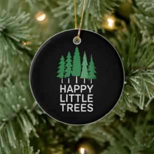 Funny Happy Little Trees Gifts Camping Ceramic Tree Decoration
