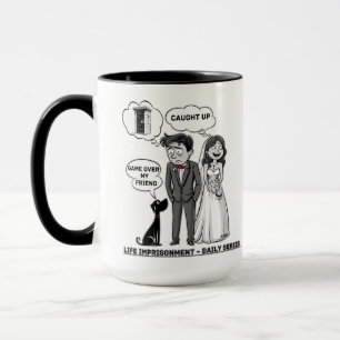 Funny happy marriage mug