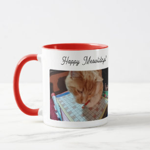 Funny Happy Meowlidays Combo Mug ,Cat Lovers