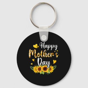 Funny Happy Mothers Day Cute Floral For Women Mum Key Ring