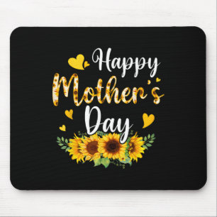 Funny Happy Mothers Day Cute Floral For Women Mum Mouse Mat