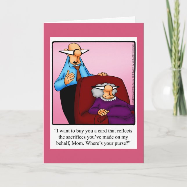 Funny Happy Mother's Day Greeting Card (Front)