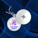 Funny Happy Mother's Day | Locket Necklace<br><div class="desc">Dearest Mum,  All my Love,  Your favourite Daughter on back with a gamer on the front with Mother's Day. The back is fully customizable as well as the image in front.</div>