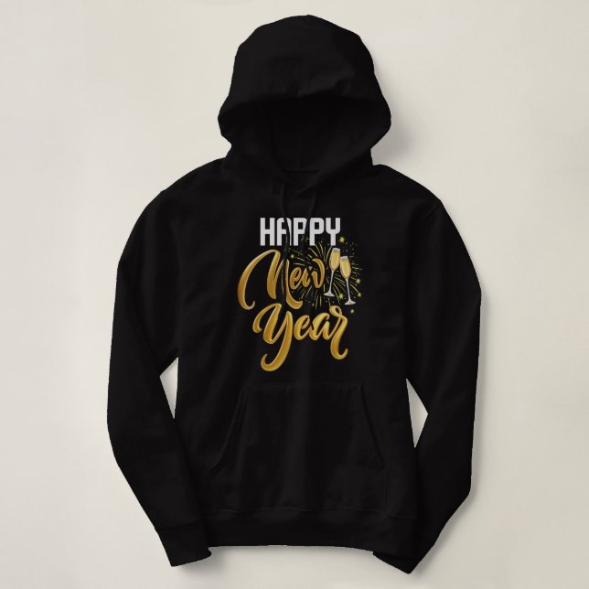 Funny Happy New Year 2023 Party - New Years Eve Co Hoodie (Design Front)