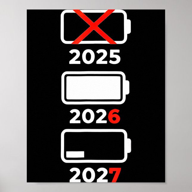 Funny Happy New Year 2026 2027 67 Meme Six Seven  Poster (Front)
