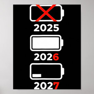 Funny Happy New Year 2026 2027 67 Meme Six Seven Poster