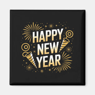 Funny Happy New Year Couple Matching Magnet