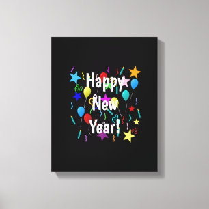 Funny Happy New Year Eve 2023 Party Decorations Ce Canvas Print