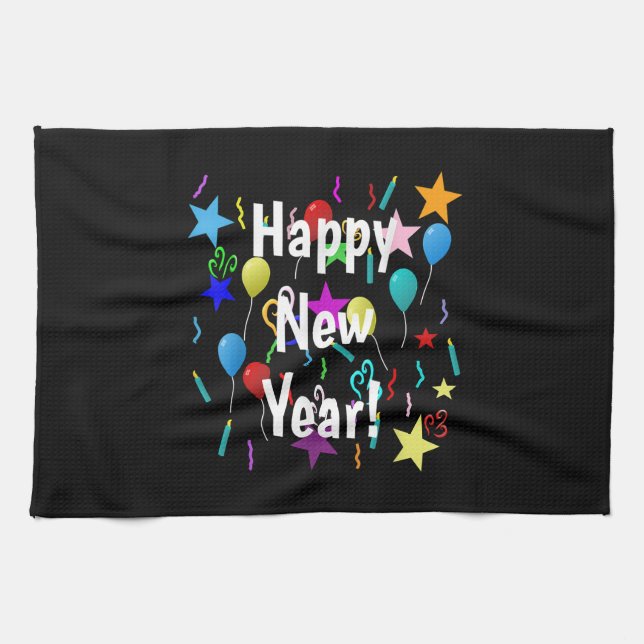 Funny Happy New Year Eve 2023 Party Decorations Ce Tea Towel (Horizontal)