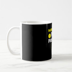 Funny Happy People Play Pickleball Coffee Mug