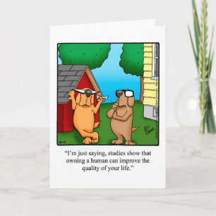 Funny Happy Pet Owner's Day Greeting Card