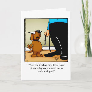 Funny Happy Pet Owner's Day Greeting Card