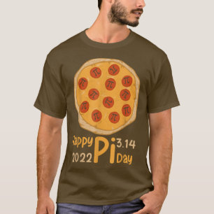 Funny Happy Pi Day Pizza Pie Math Geek 3 T-Shirt