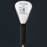 Funny Happy Retirement Golfer Theme Retro Golf Golf Head Cover<br><div class="desc">Funny golf theme for your favourite retired golfer. Monogrammed with name and date of retirement. Retro style play golf theme complete with swinging golfer,  golf ball and golf tee. Fun and practical gift.</div>