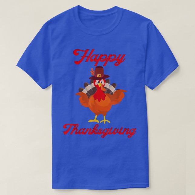 Funny Happy Thanksgiving Dayfor Kids Boys Girls Yo T-Shirt (Design Front)