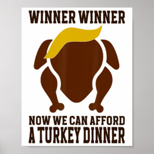 Funny Happy Thanksgiving Trump Tees Uni-adults Whi Poster