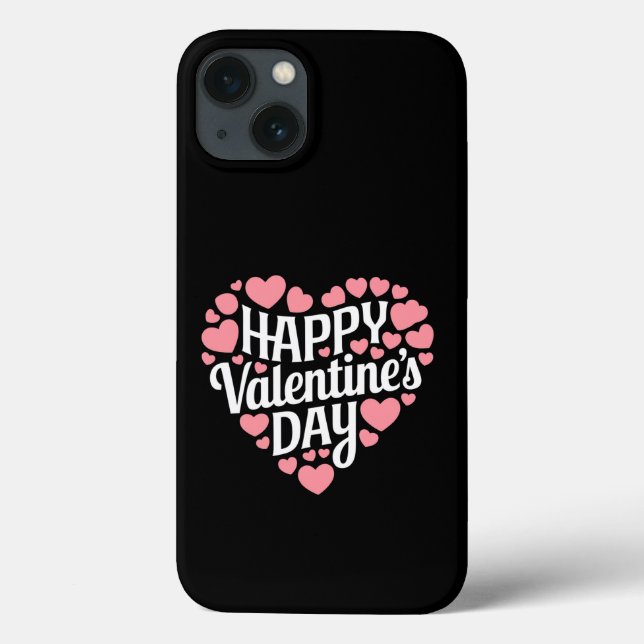 Funny Happy Valentines Day Heart Love Valentine  Case-Mate iPhone Case (Back)