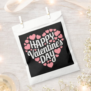 Funny Happy Valentines Day Heart Love Valentine Favour Bags