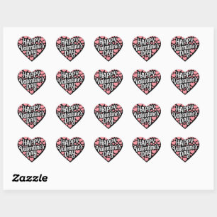 Funny Happy Valentines Day Heart Love Valentine  Heart Sticker