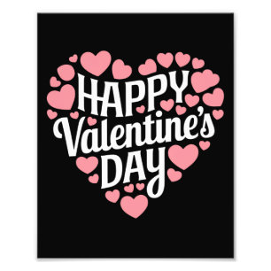 Funny Happy Valentines Day Heart Love Valentine  Photo Print