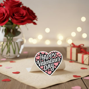 Funny Happy Valentines Day Heart Love Valentine  Sticker