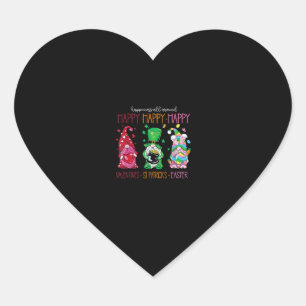 Funny Happy Valentines St Patrick Easter Happy Hol Heart Sticker