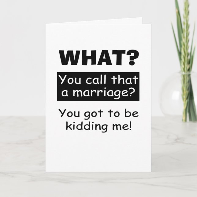 funny happy wedding anniversary card (Front)