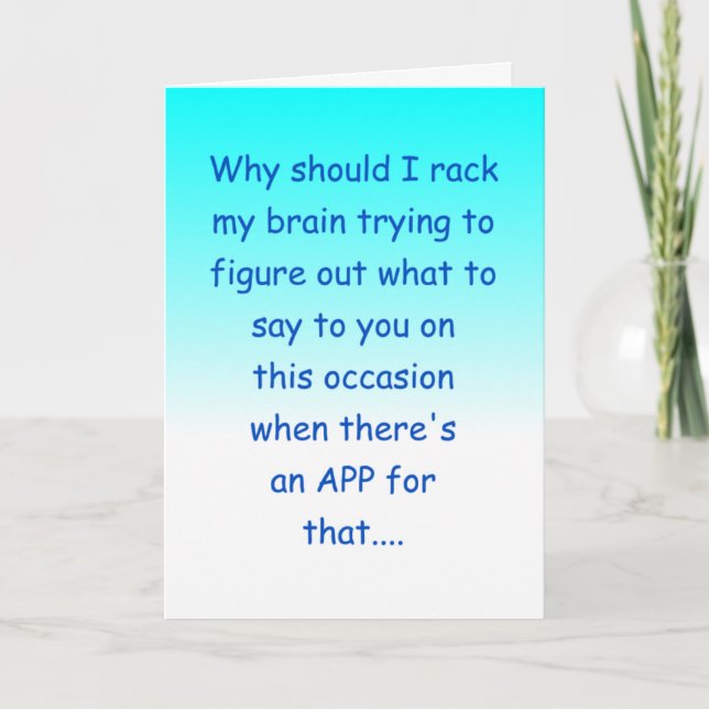 funny happy wedding anniversary card (Front)