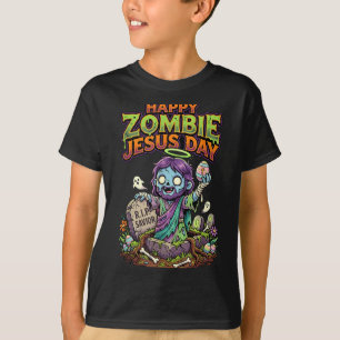Funny happy zombie jesus day easter men T-Shirt