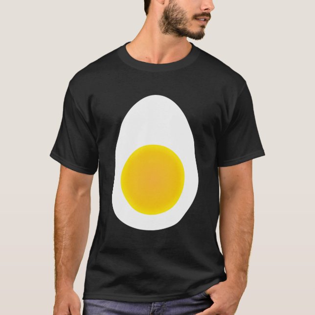 Funny Hard Boiled Egg Halloween Costume Egg And Yo T-Shirt (Front)
