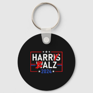 Funny Harris W 24 Harry B 2024 Meme Democratics Vo Key Ring
